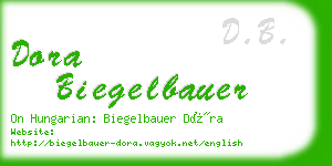 dora biegelbauer business card